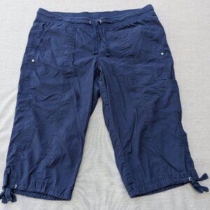 3/$15** Style & Co Sport Navy Pull-on Skimmers/Capris